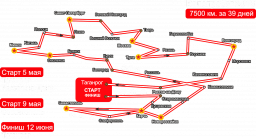 Старт велопробега "Спасибо за Победу!"